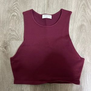 Aritzia Babaton Maroon Tank Top